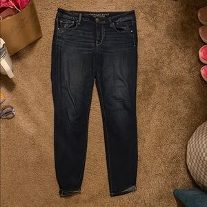 American Eagle Outfitters Women's Deep Indigo Skinny Jeans